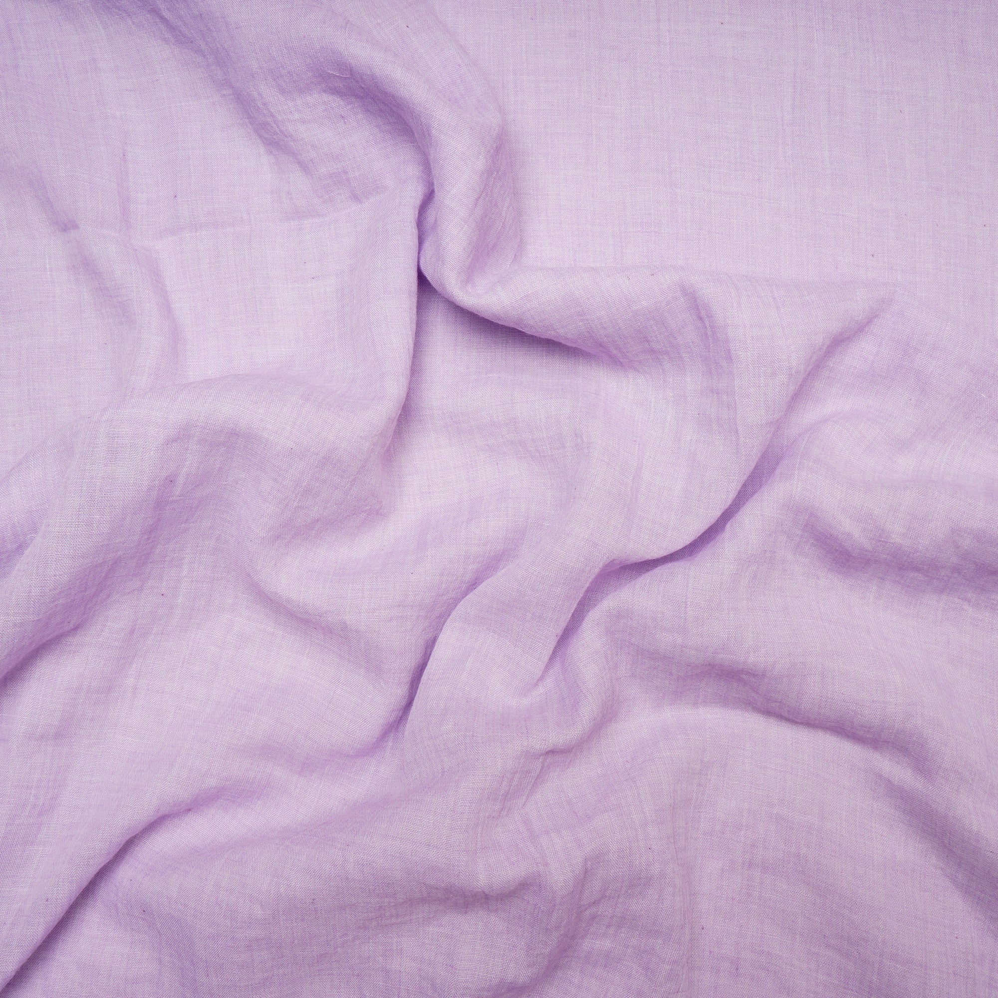 (Pre Cut 2.00 Mtr )Light Lavender Color Cheese Cotton Fabric