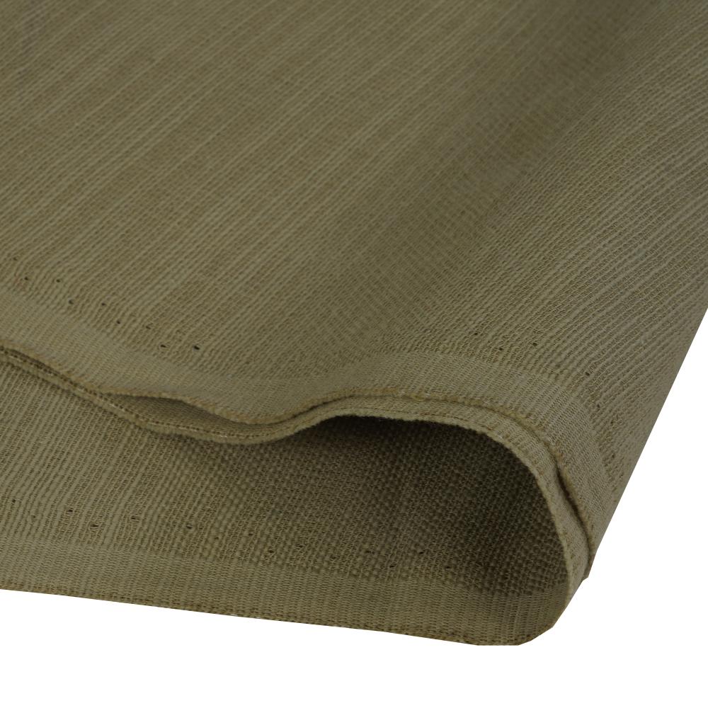 (Pre Cut 2 Mtr Piece) Pistachio Green Color Cotton Viscose Slub Fabric