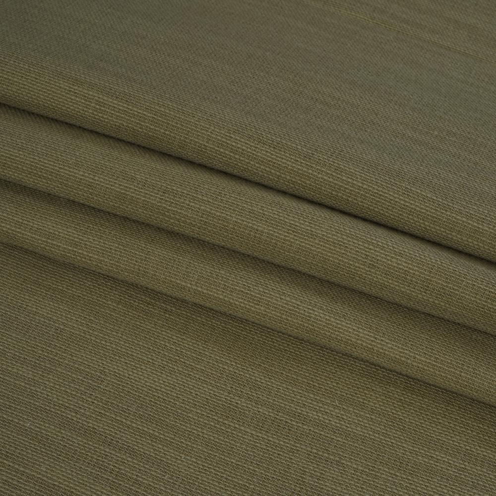 (Pre Cut 2 Mtr Piece) Pistachio Green Color Cotton Viscose Slub Fabric