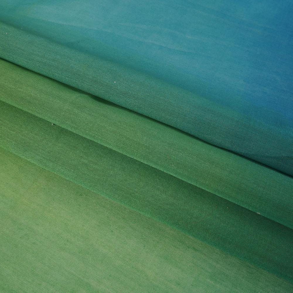 (Pre Cut 1.50 Mtr Piece) Multi Color Ombre Dyed Chanderi Fabric
