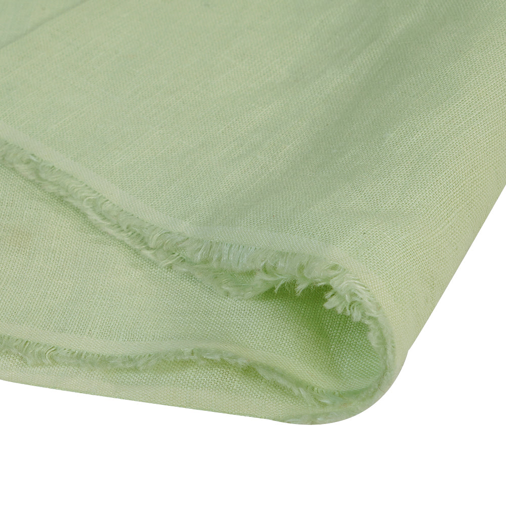 (Pre Cut 1.30 Mtr Piece) Mint Color Linen Fabric