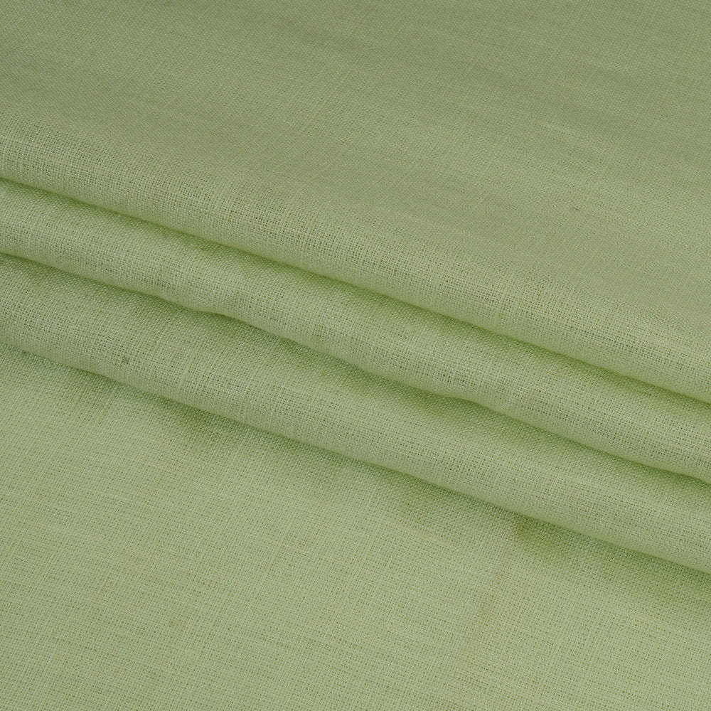 (Pre Cut 1.30 Mtr Piece) Mint Color Linen Fabric