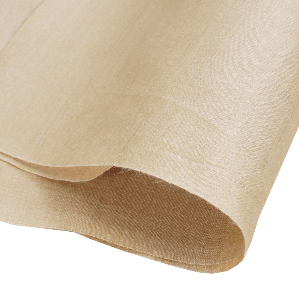 (Pre Cut 0.90 Mtr Piece) Beige Color Georgette Tussar Fabric