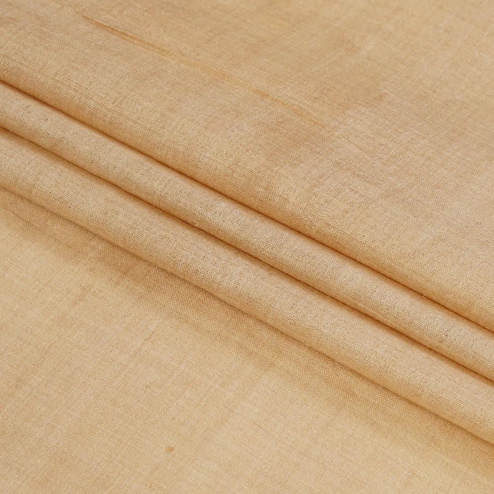 (Pre Cut 0.90 Mtr Piece) Beige Color Tussar Fabric
