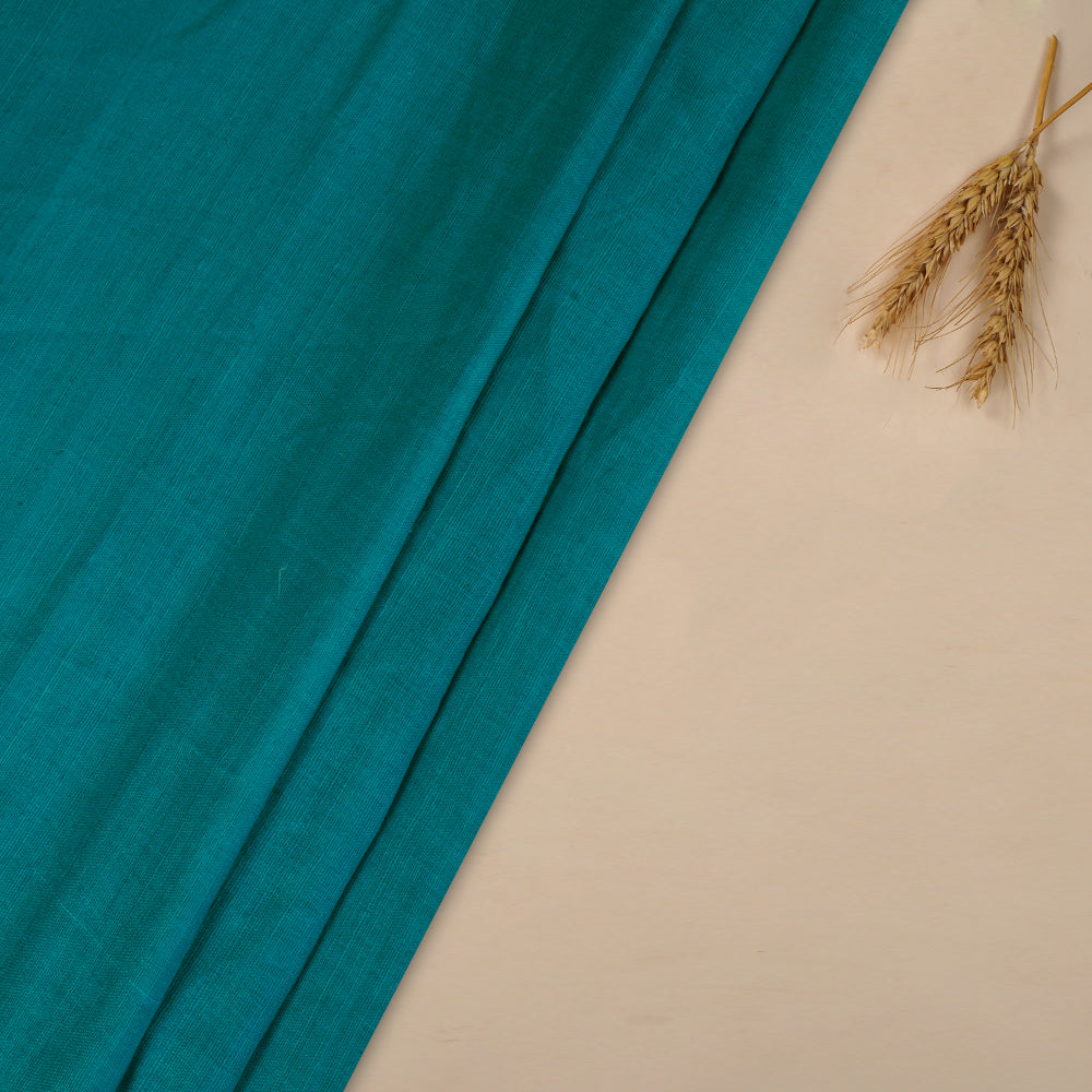(Pre Cut 3.70 Mtr Piece) Blue Color Matka Silk Fabric