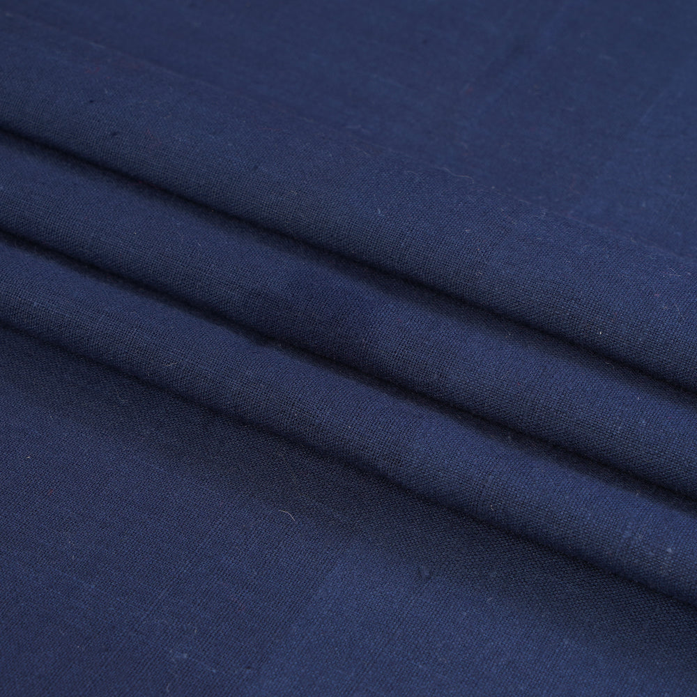 (Pre Cut 0.50 Mtr Piece) Navy Blue Color Cotton Muslin Fabric