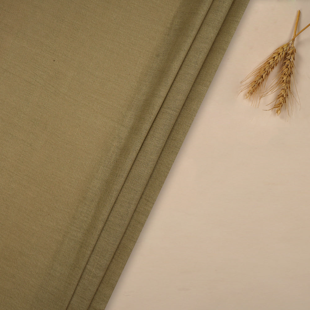 (Pre-Cut 1.90 Mtr ) Tortilla Color Muslin Cotton Fabric