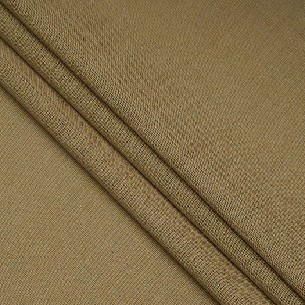 (Pre-Cut 1.90 Mtr ) Tortilla Color Muslin Cotton Fabric