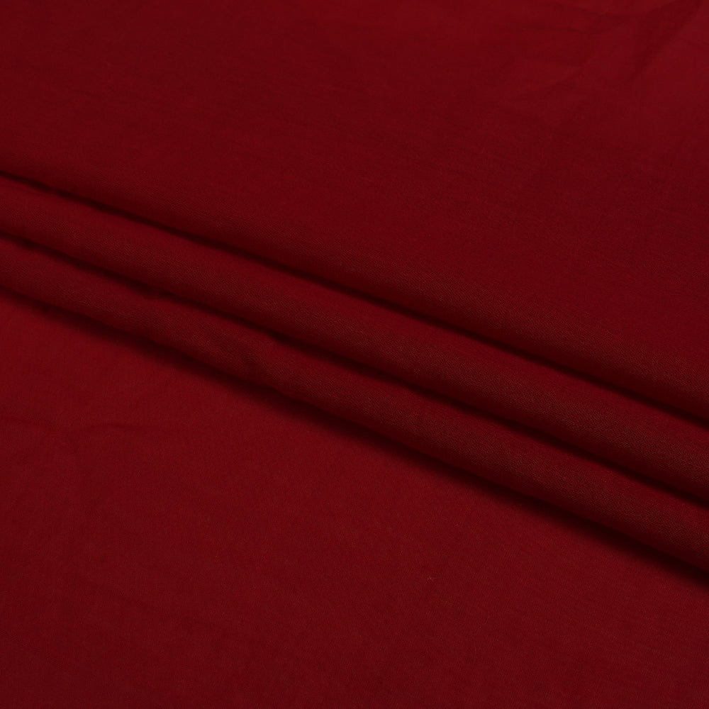 (Pre Cut 1.45 Mtr Piece) Red Color Bemberg Modal Fabric