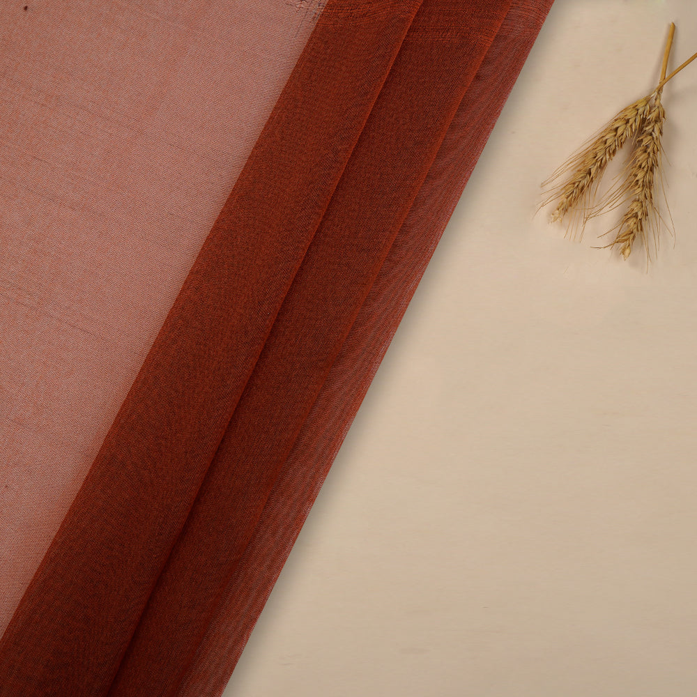 (Pre-Cut 2.50 Mtr ) Red Color Banarasi 2/3 Organza Silk Fabric