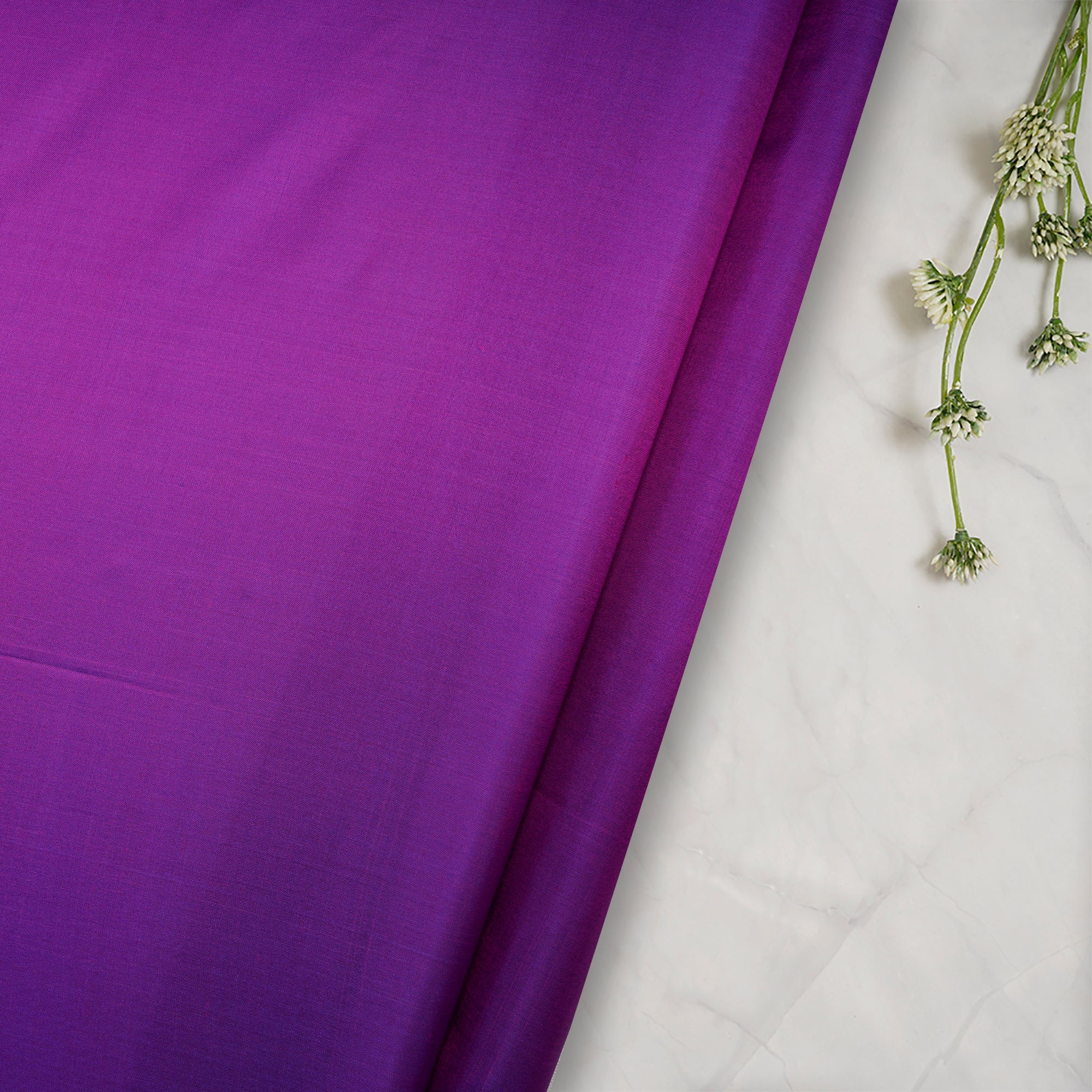 (Pre Cut Pre-Cut Fabrics>>Cut Piece Upto 1 Metre) Purple Color Bangalore Silk Fabric