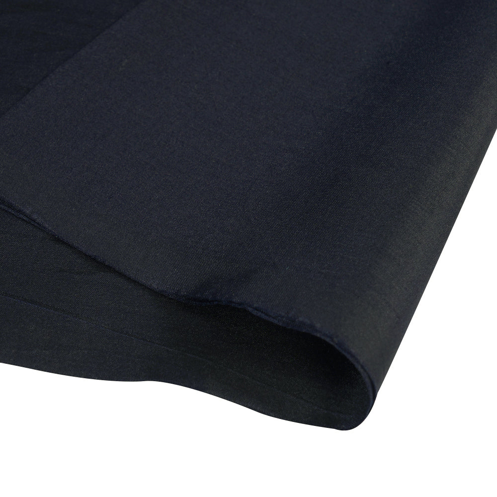 (Pre Cut 2.35 Mtr Piece) Dark Prussian Blue Color Bangalore Silk Fabric