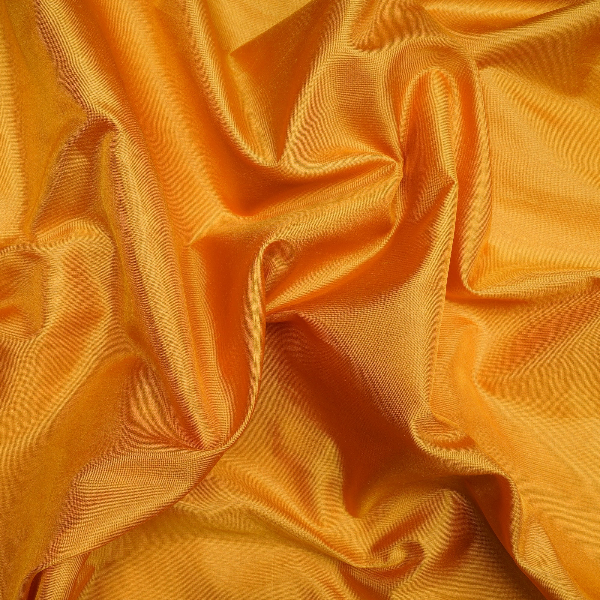 (Pre Cut 4 Mtr Piece) Mustard Color Bangalore Silk Fabric