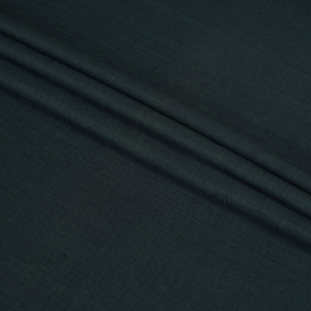 (Pre Cut 1.10 Mtr Piece) Peacock Color Pure Cotton Fabric