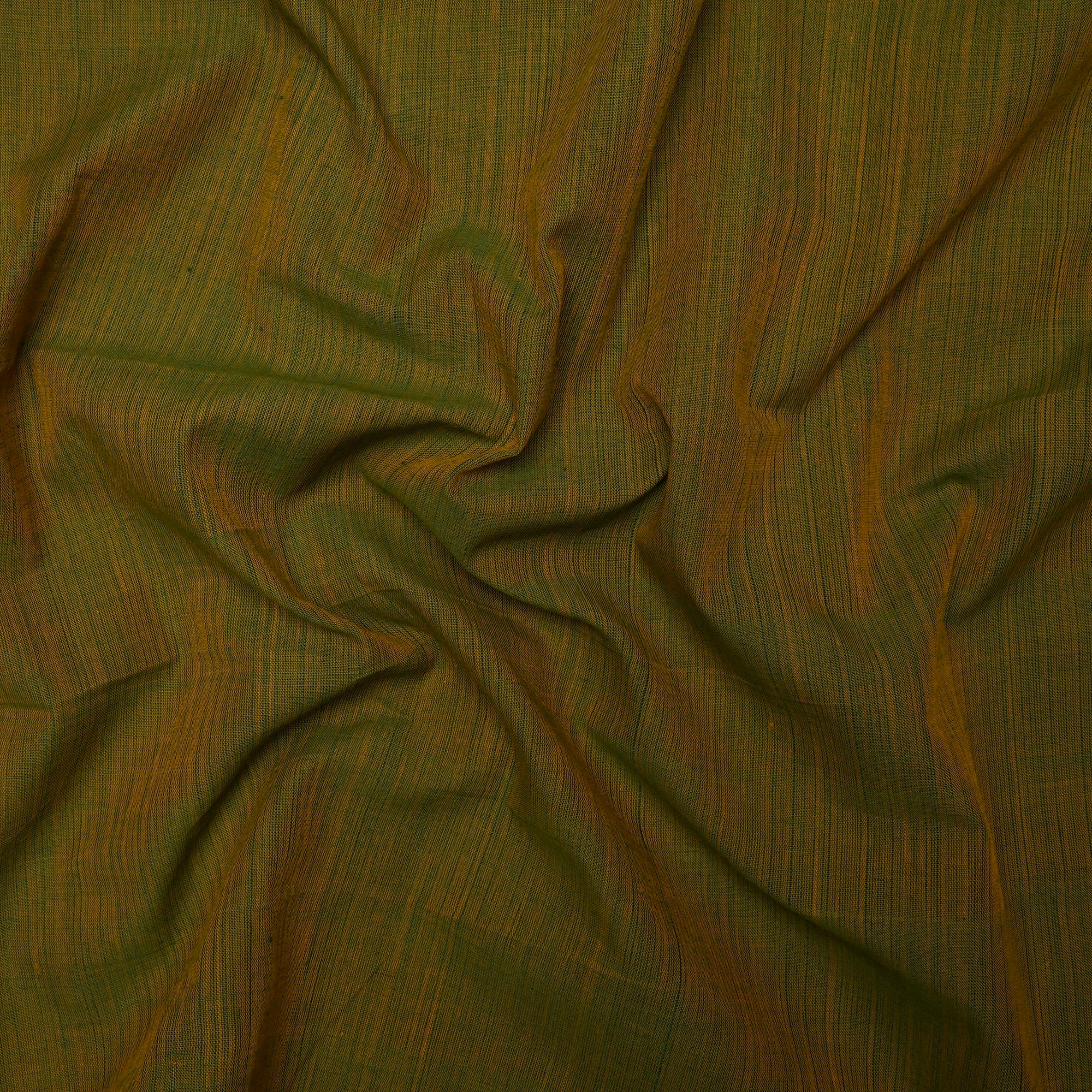 (Pre-Cut 1.50 Mtr) Green Mangalgiri Cotton Fabric