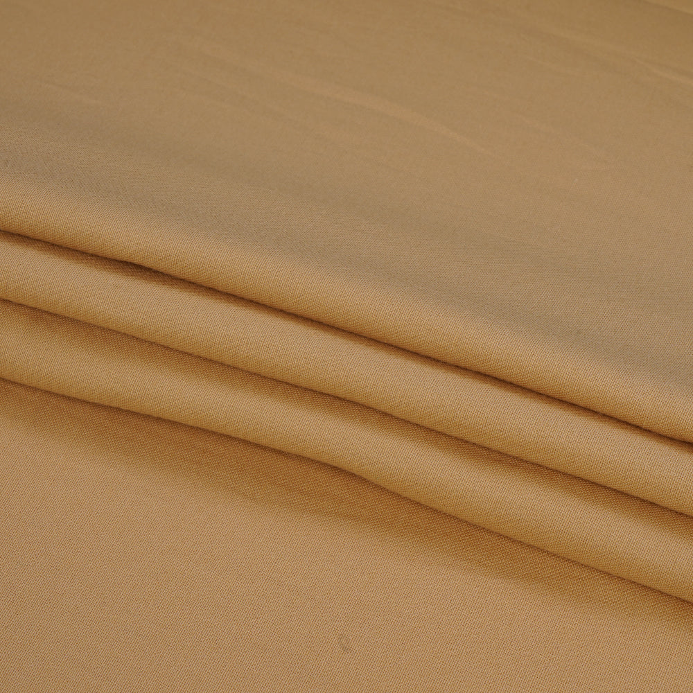 (Pre Cut 1.15 Mtr Piece) Cream Color Mill Dyed Cotton Satin Fabric