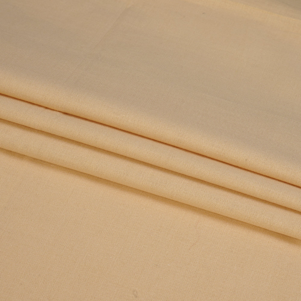 (Pre Cut 1 Mtr Piece) Beige Color Mill Dyed Cotton Cambric Fabric