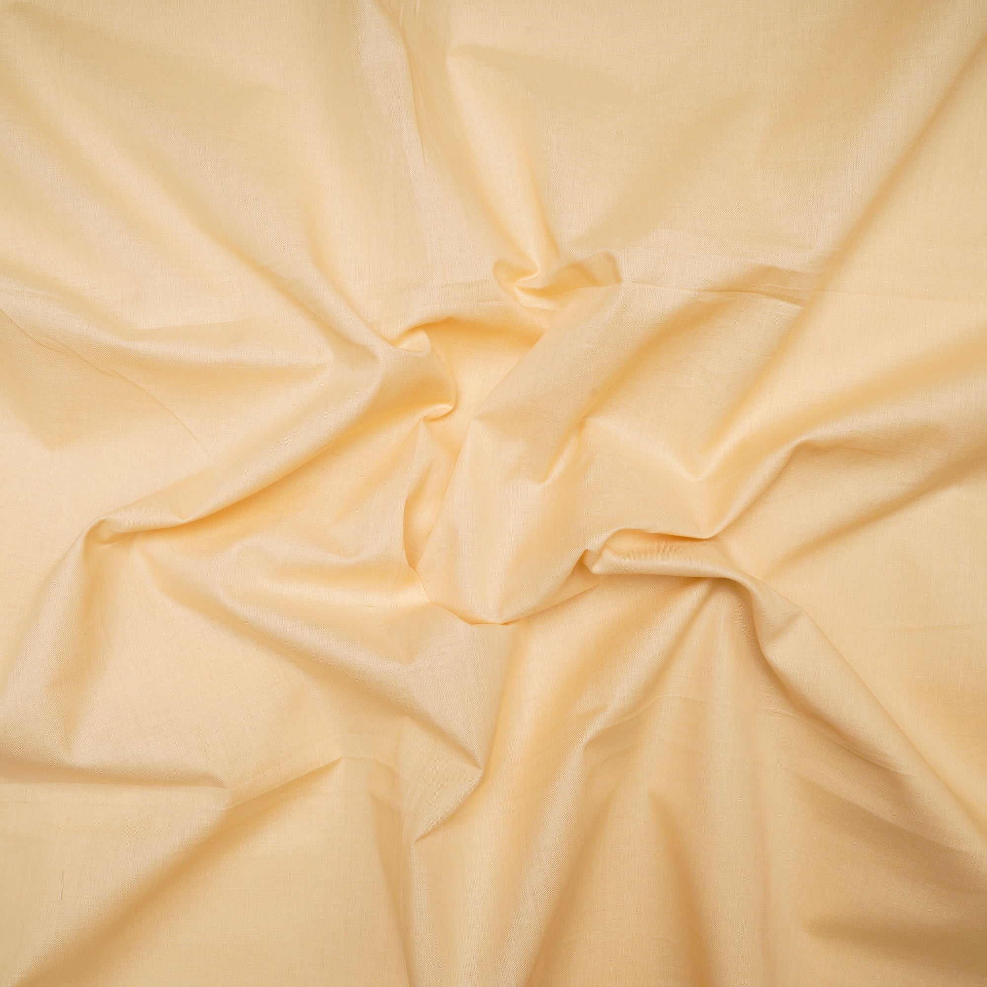 (Pre Cut 1.75 Mtr )Cream Mill Dyed Cotton Cambric Fabric