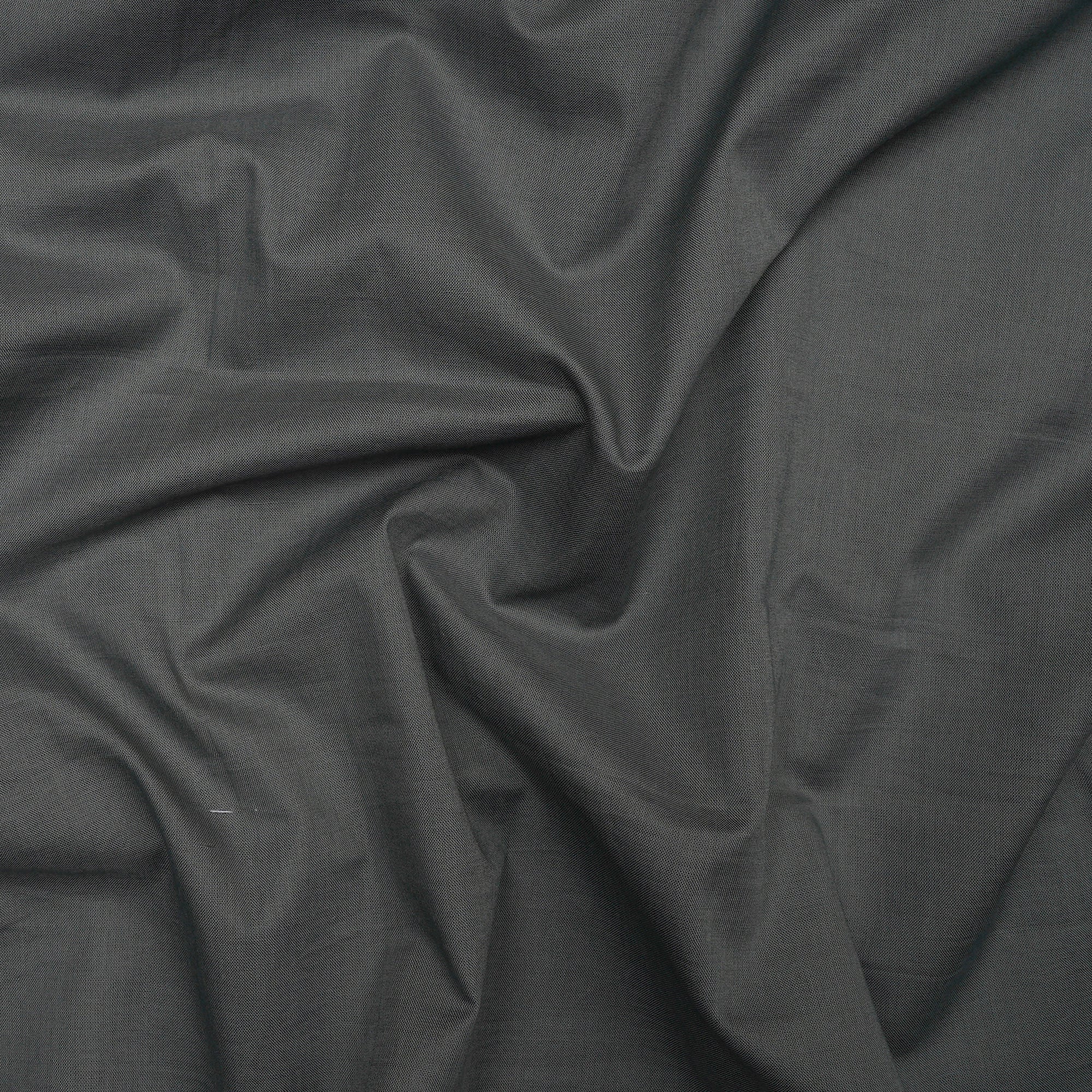 (Pre-Cut 2.35 Mtr) Charcoal Mill Dyed Cotton Cambric Fabric