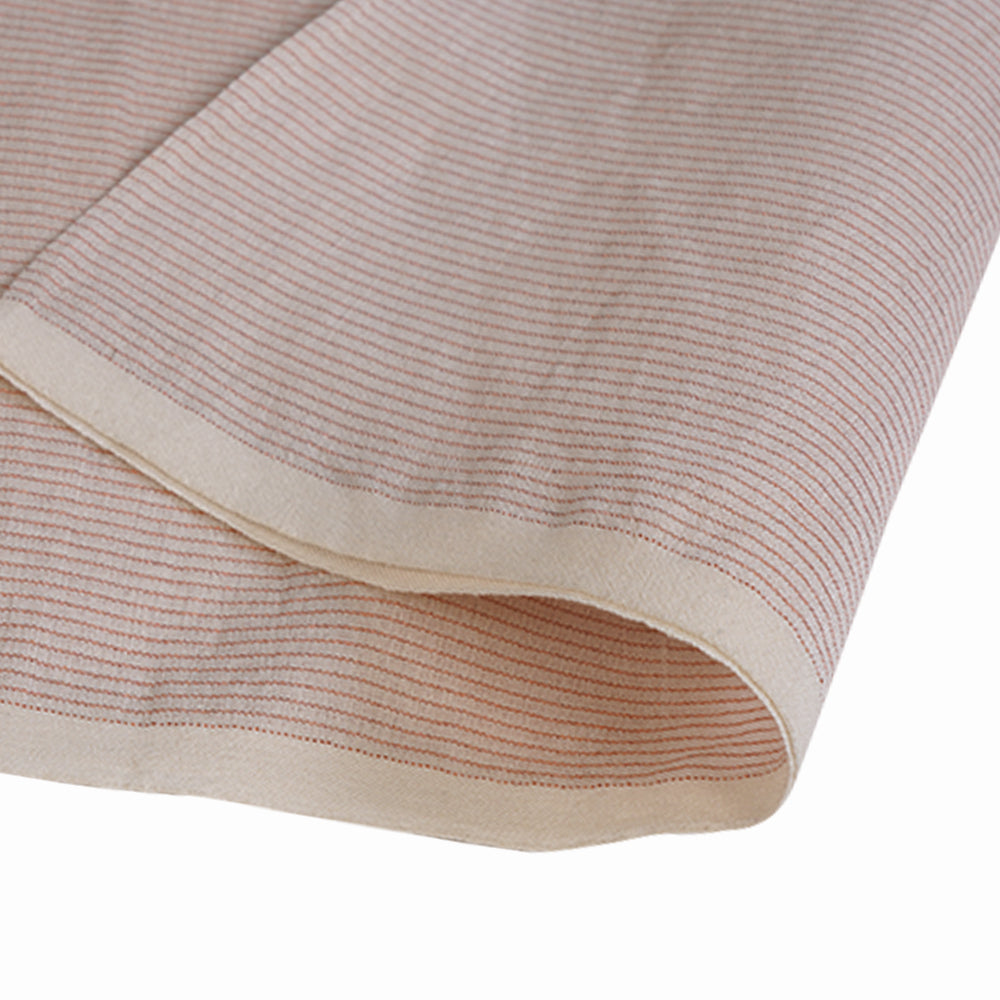 (Pre Cut 1.20 Mtr Piece) Ivory Color Fancy Chanderi Fabric