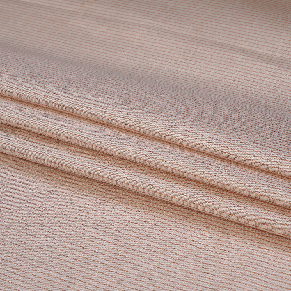 (Pre Cut 1.20 Mtr Piece) Ivory Color Fancy Chanderi Fabric