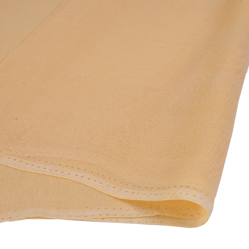 (Pre Cut 1.40 Mtr Piece) Mellow Color Piece Dyed Viscose Georgette Fabric