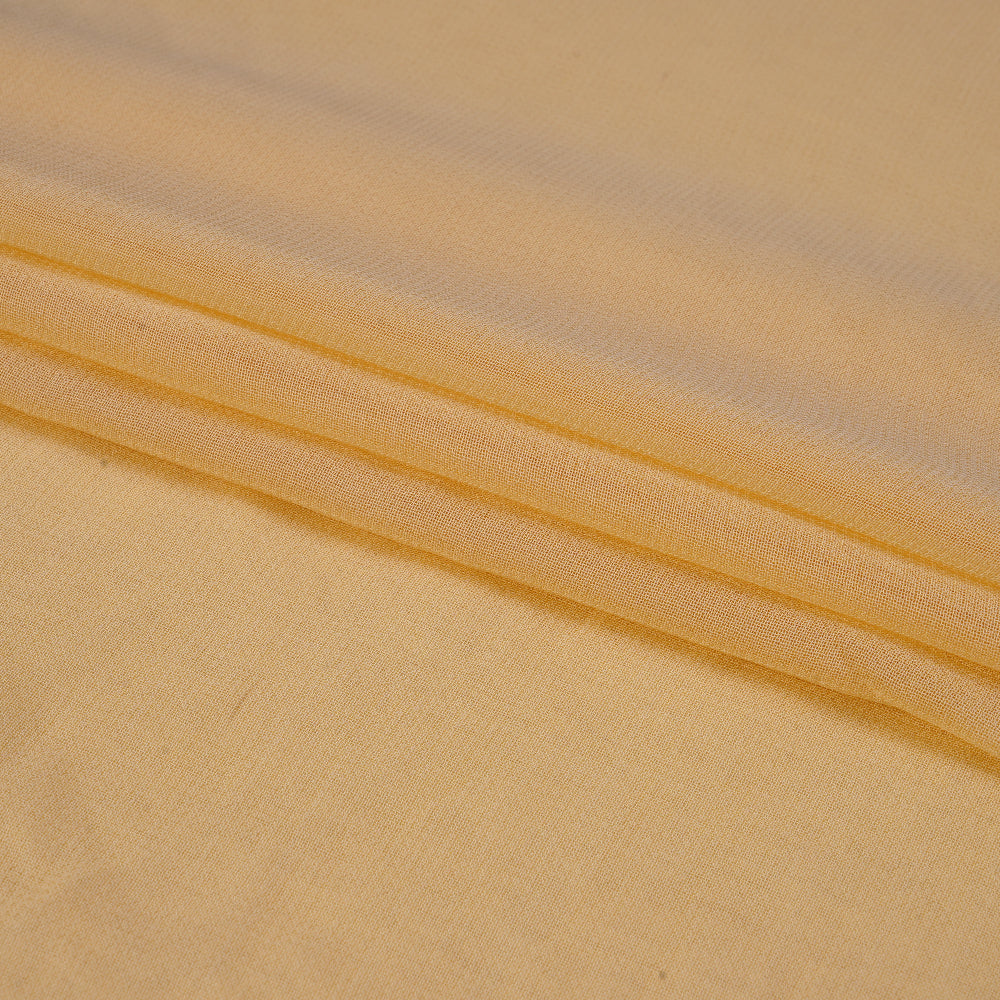 (Pre Cut 1.40 Mtr Piece) Mellow Color Piece Dyed Viscose Georgette Fabric