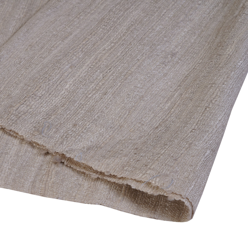 (Pre Cut 1.35 Mtr Piece) Cream Color Silk Fabric