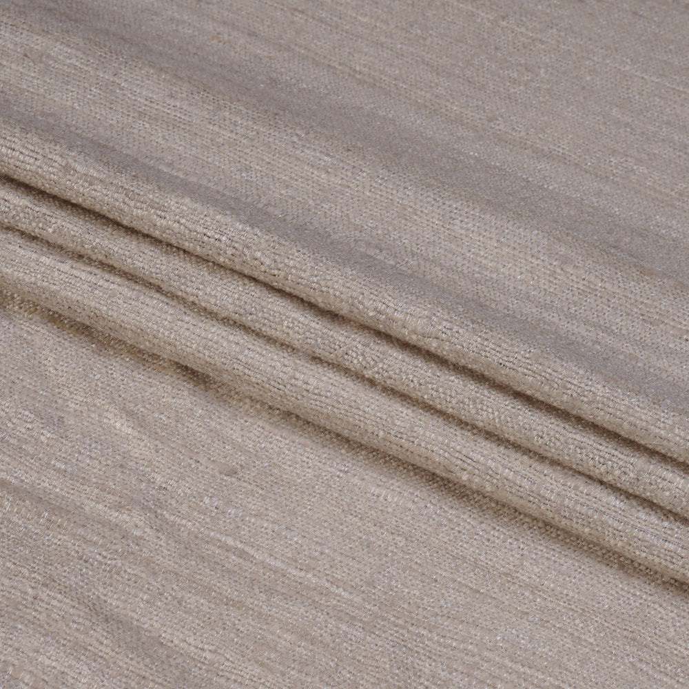 (Pre Cut 1.35 Mtr Piece) Cream Color Silk Fabric