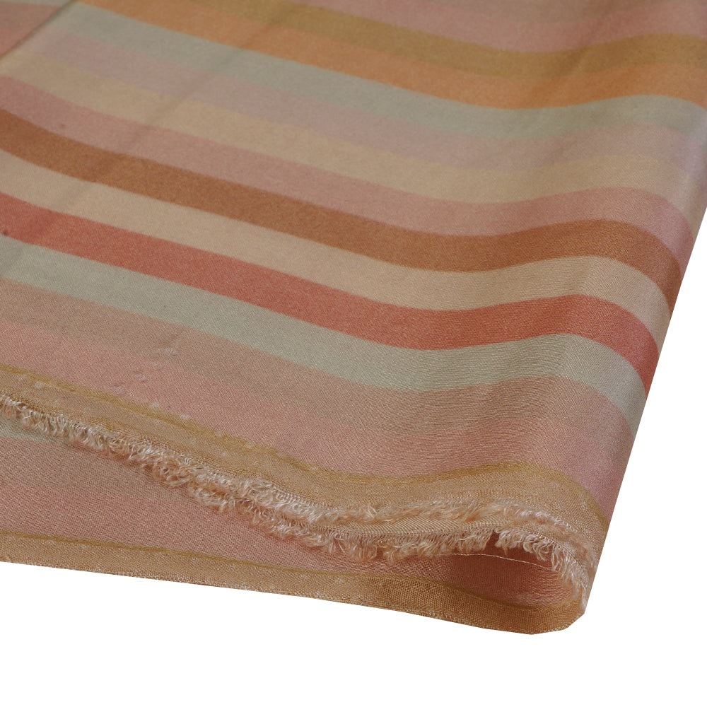 (Pre Cut 1.90 Mtr Piece) Multi Color Digital Printed Modal Satin Fabric