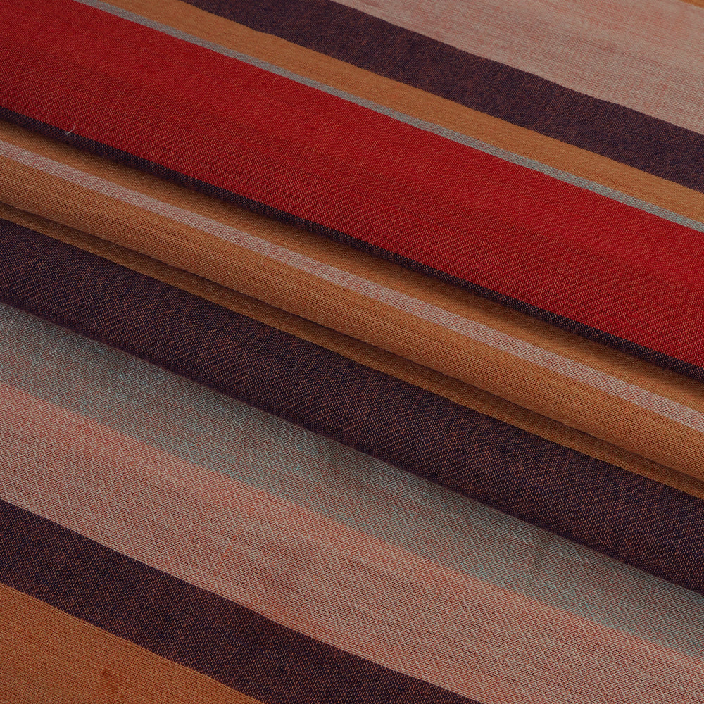 (Pre Cut 1.60 Mtr Piece) Multi Color Yarn Dyed Cotton Fabric