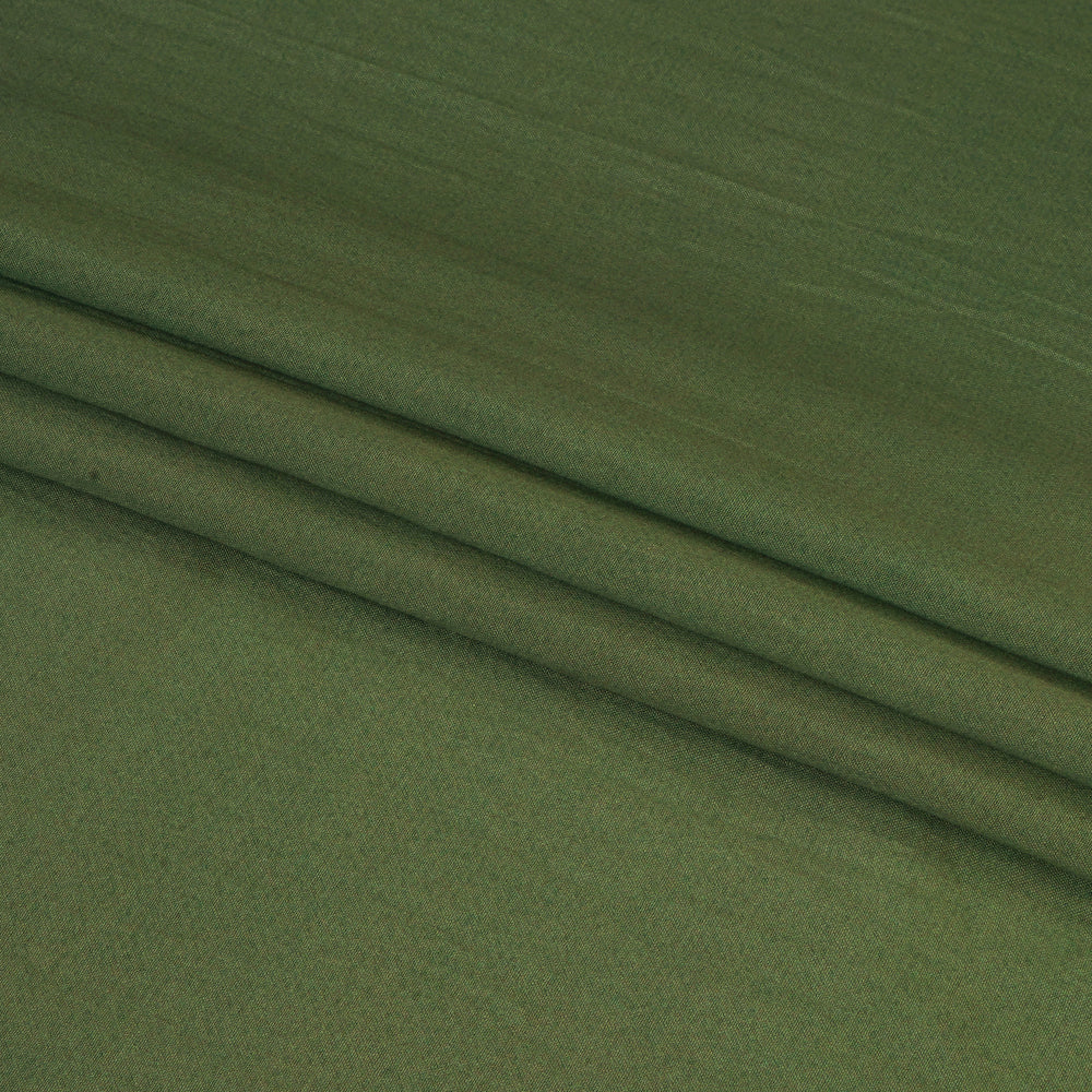 (Pre Cut 1.60 Mtr Piece) Pistachio Color Digital Printed Bemberg Modal Fabric