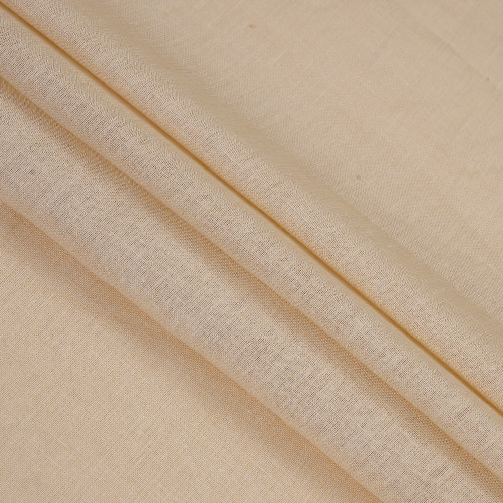(Pre Cut 3.60 Mtr Piece) Cream Color Linen Excel Fabric