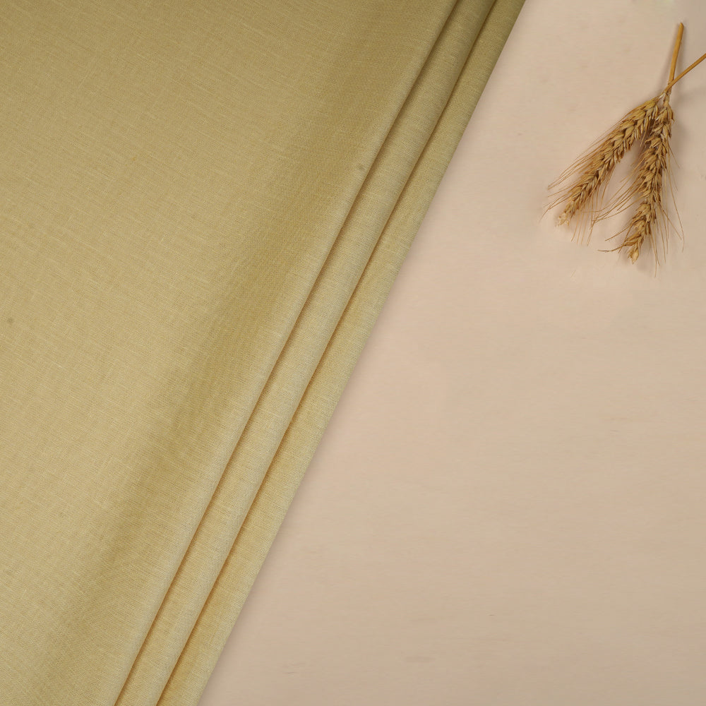 (Pre Cut 4.20 Mtr Piece) Melon Color Linen Excel Fabric