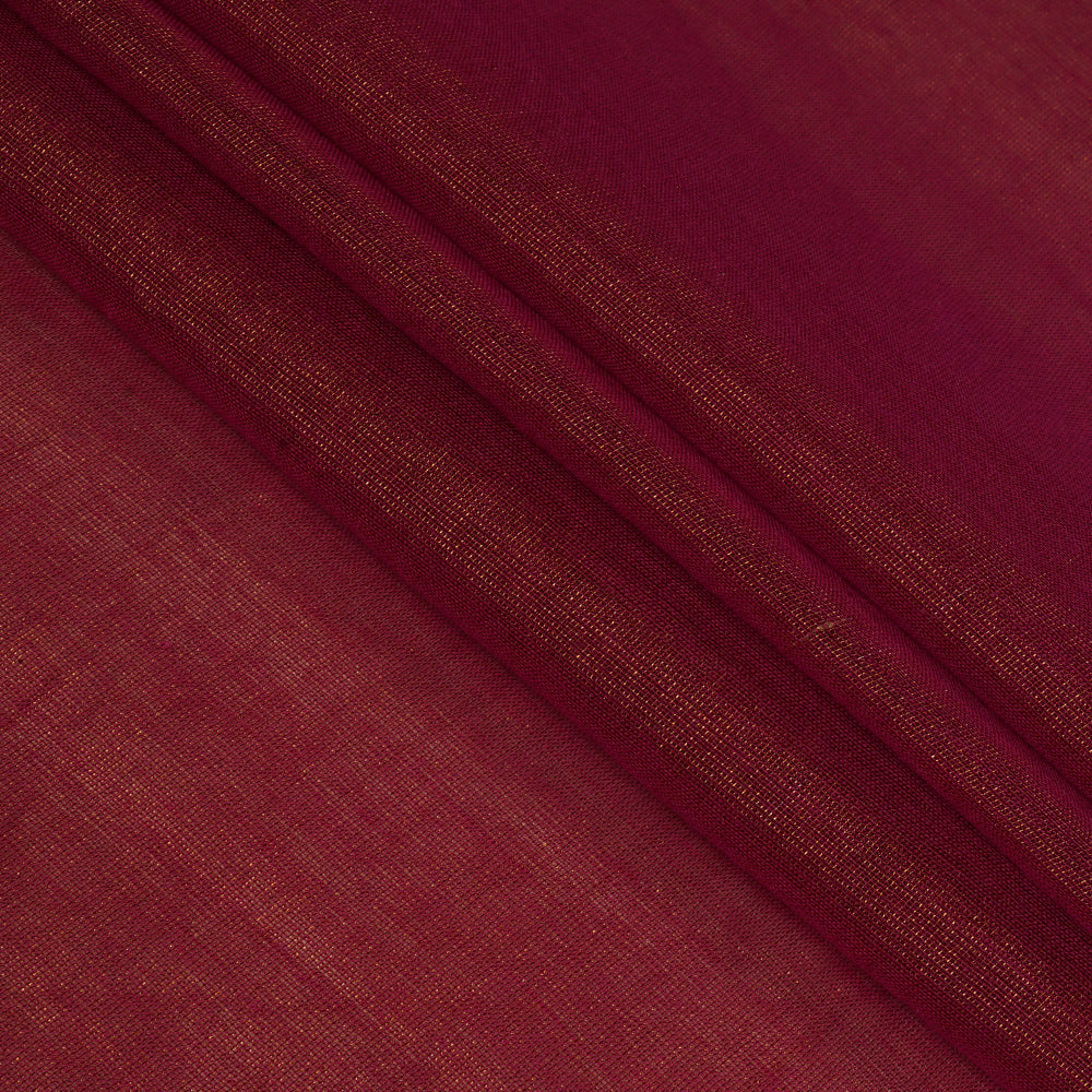 (Pre Cut 1.50 Mtr Piece) Pink Color Tissue Chanderi Fabric