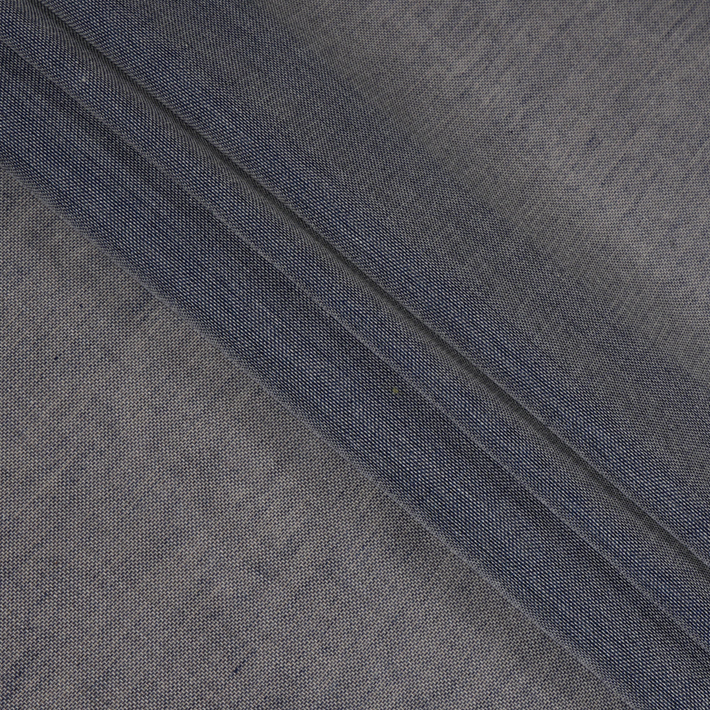(Pre Cut 1.55 Mtr Piece) Blue Color Cotton Denim Fabric