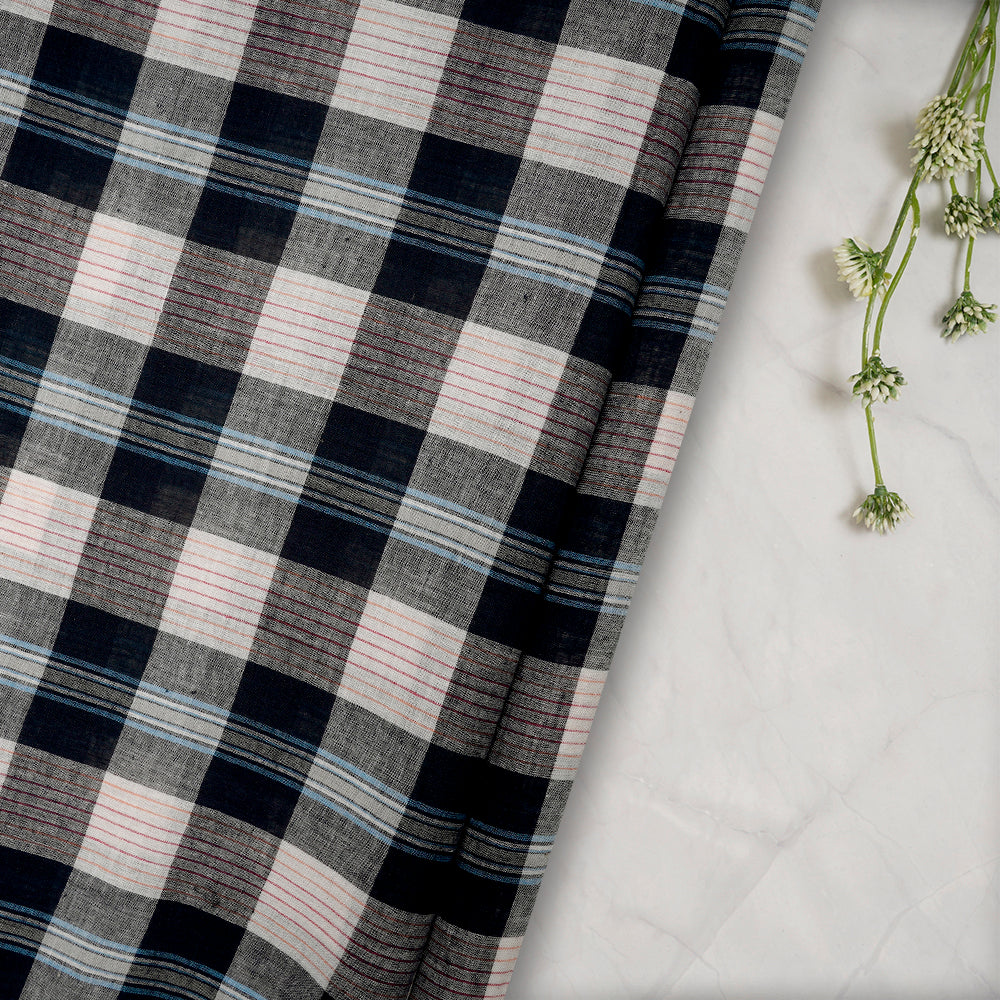 (Pre-Cut 2.35 Mtr) Multi Color Muslin Cotton Fabric