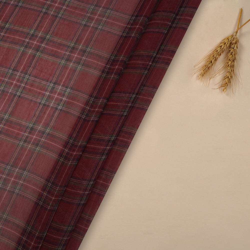 (Pre-Cut 3.50 Mtr ) Multi Color Digital Printed Pure Chanderi Fabric