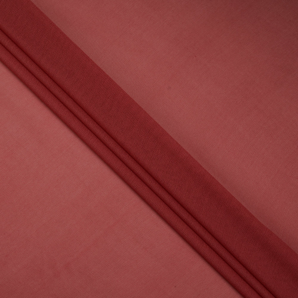 (Pre-Cut 1.75 Mtr ) Pink Color Chiffon Silk Fabric