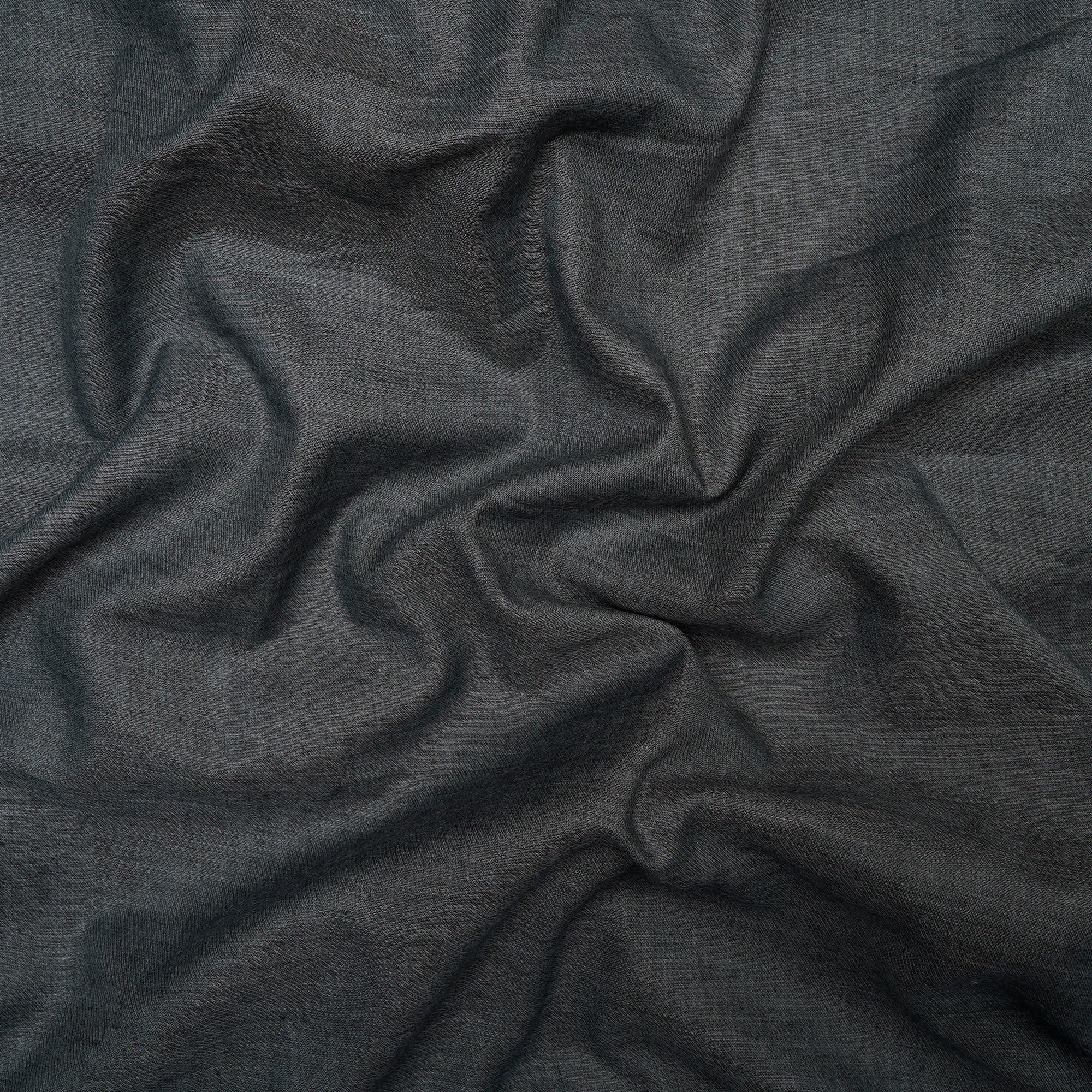 (Pre-Cut 2.50 Mtr) Crocodile Green Color Wool Cotton Fabric