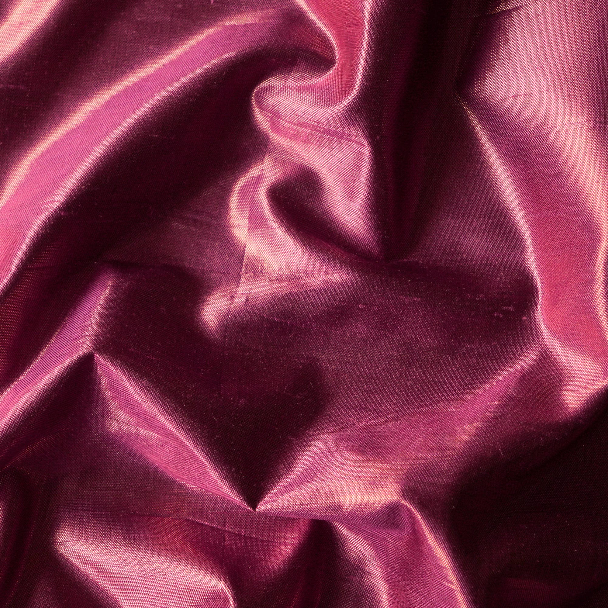 (Pre-Cut 0.50) Metallic Pink Color Metallic Dupion Silk Fabric