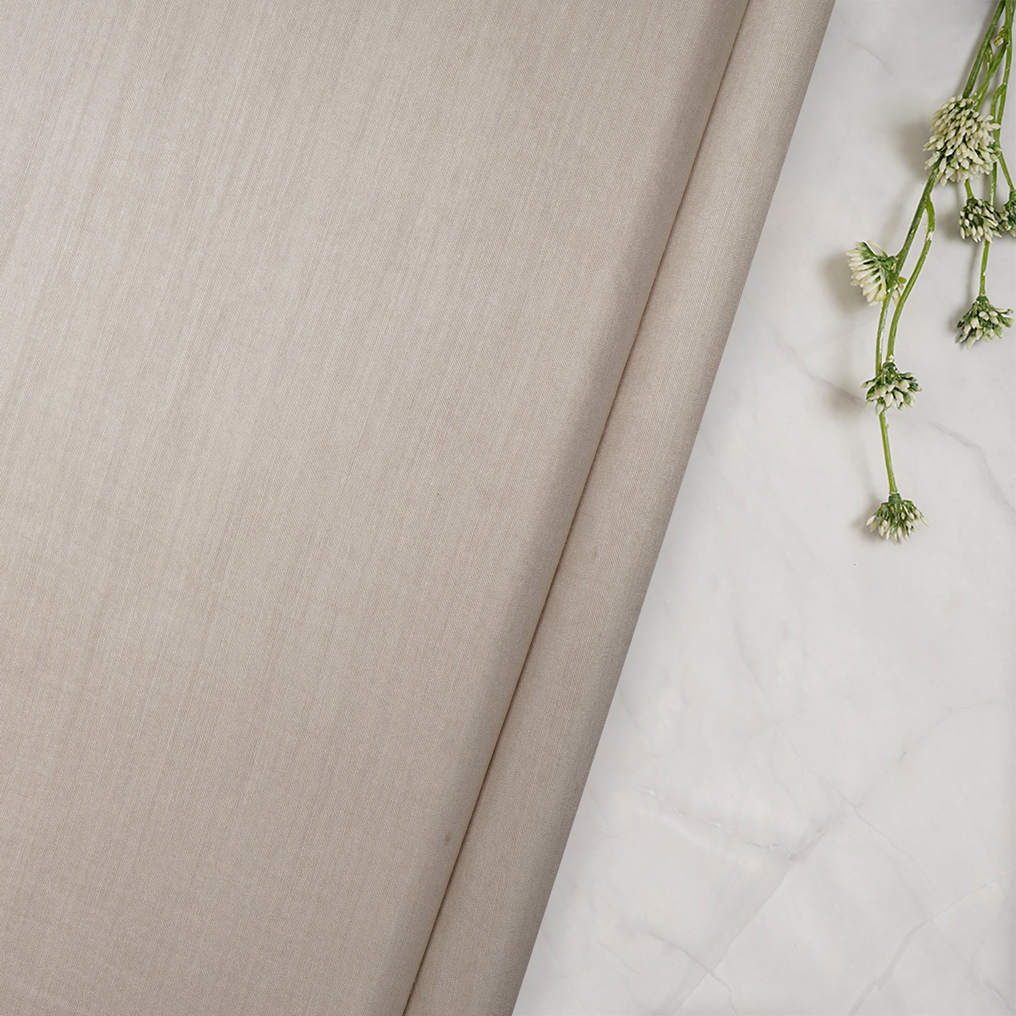 (Pre-Cut 2.90 Mtr) Beige Muga Fabric