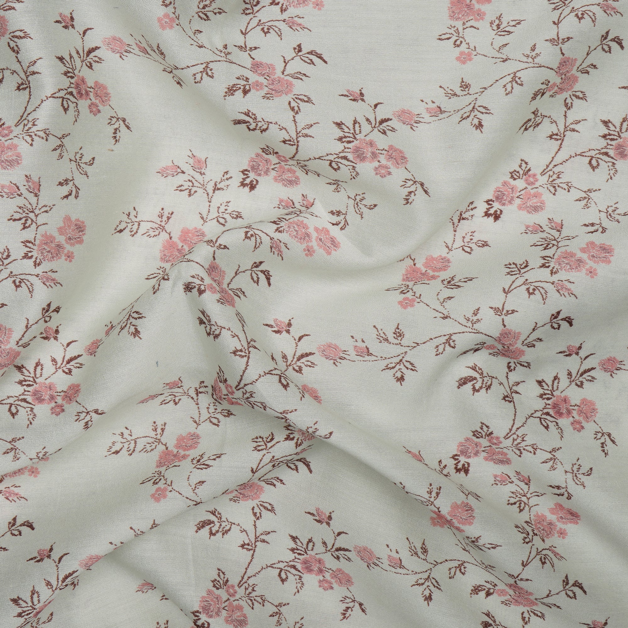 (Pre-Cut 1.40 Mtr) Celeste Digital Printed Pure Chanderi Fabric