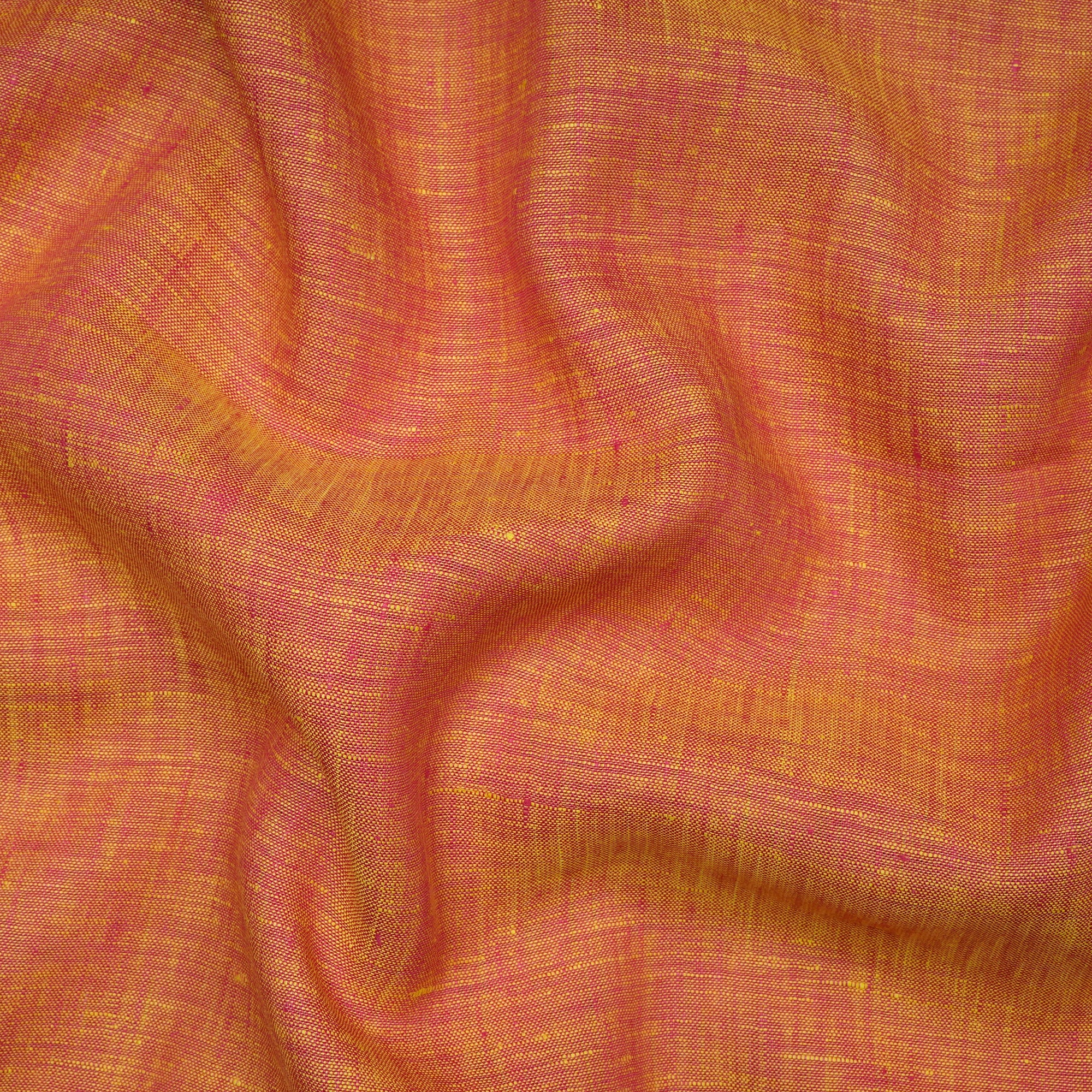 Fiery Orange Premium Linen Unstitched Men's Shirt Piece (58 Inches | 1.60 Meters)
