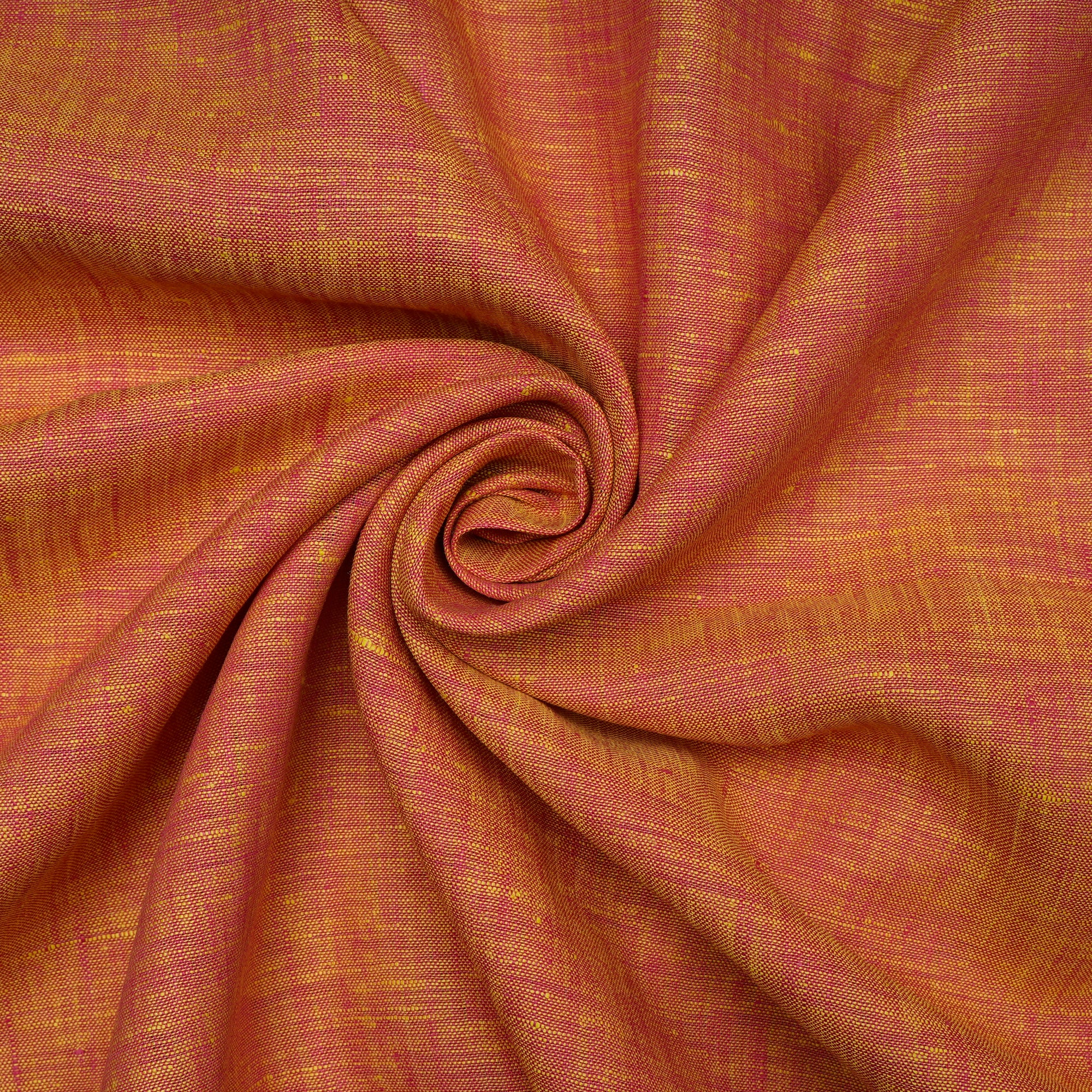Fiery Orange Premium Linen Unstitched Men's Shirt Piece (58 Inches | 1.60 Meters)