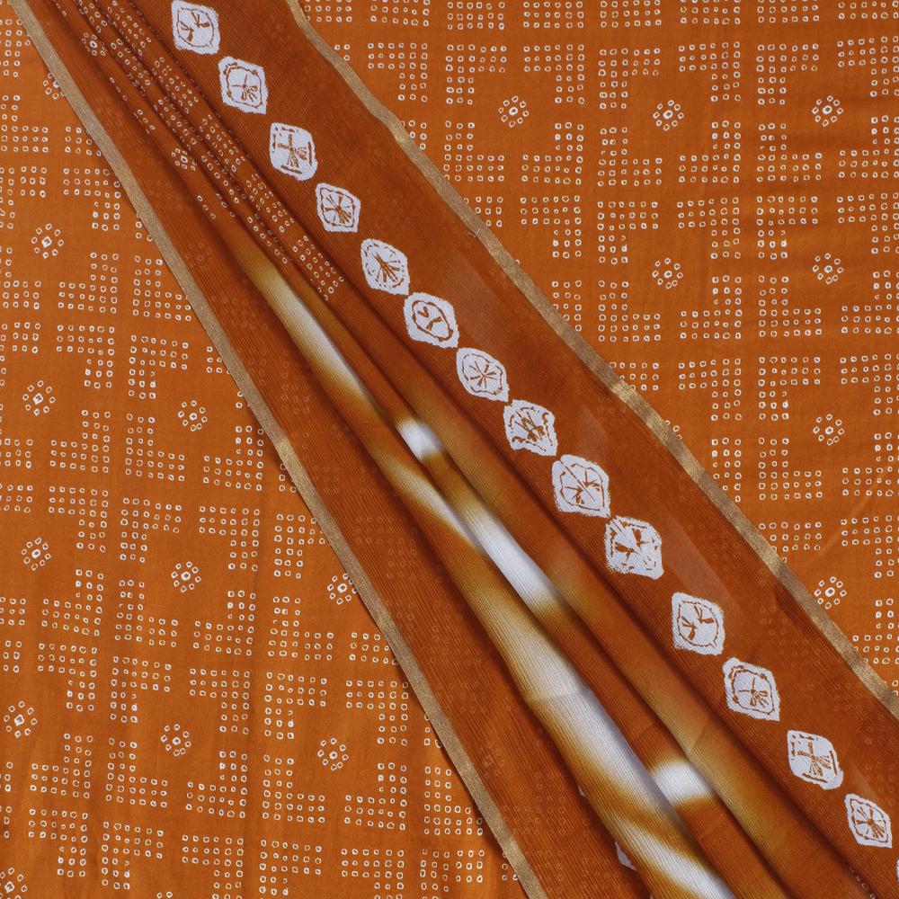 Yellow Color Digital Printed Gajji Silk Fabric With Dupatta