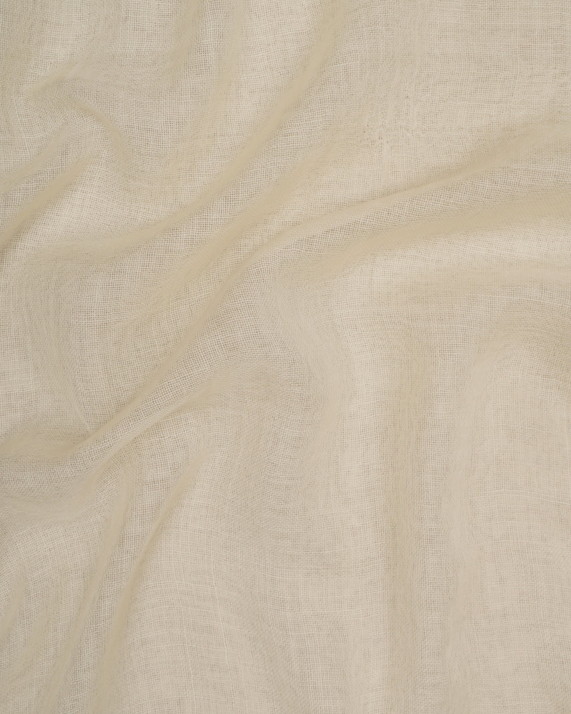 Off White Color Silk Wool Stole