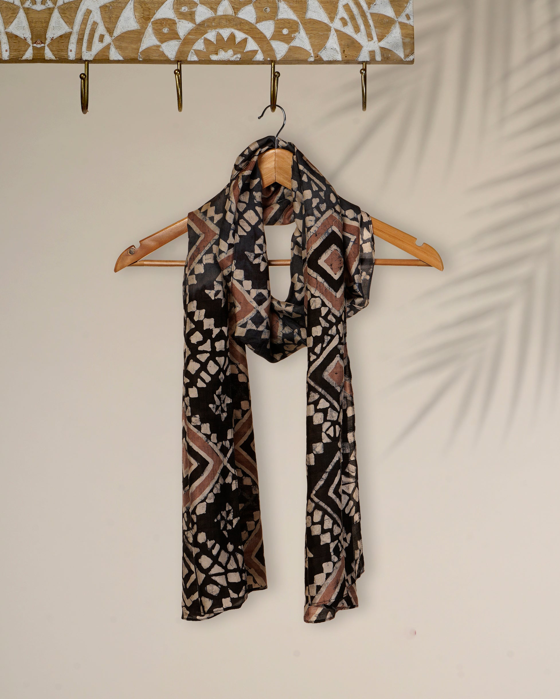 Multi Color Printed Mulberry Silk Stole