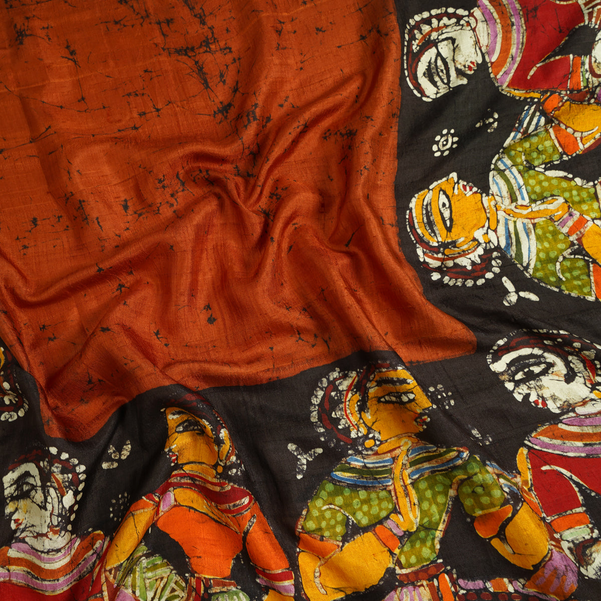 Multi Color Printed Mulberry Silk Stole