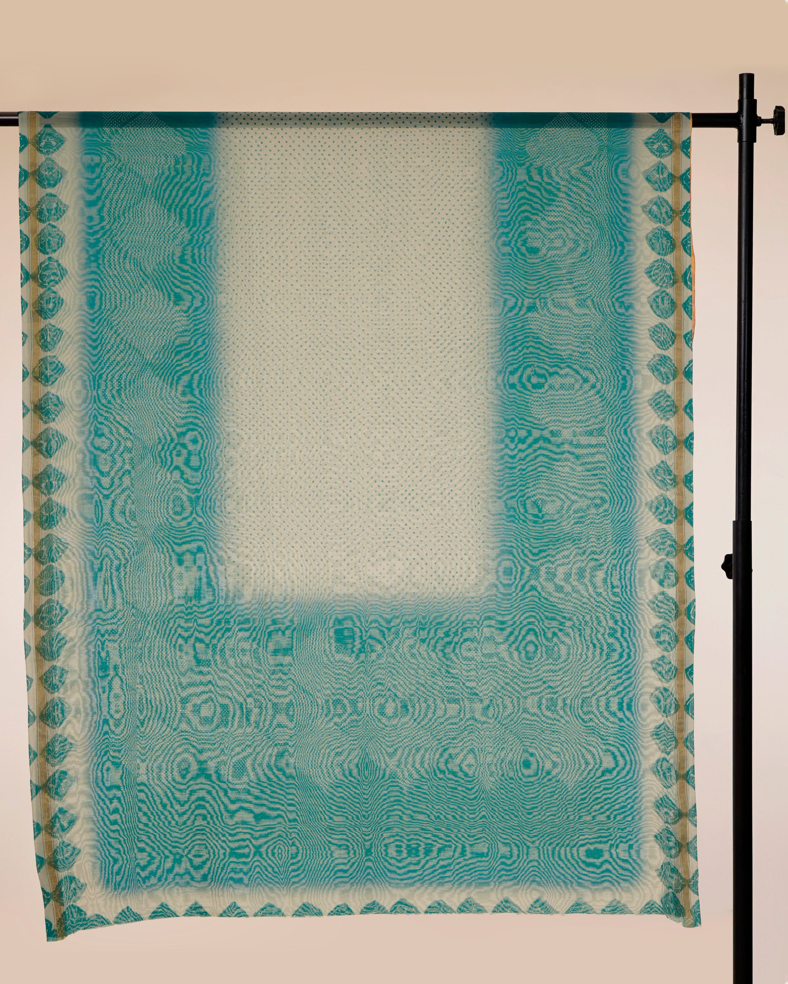Persian Green Color Digital Printed Pure Chanderi Dupatta